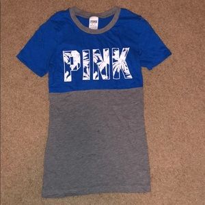 Blue and Grey “PINK” Tee